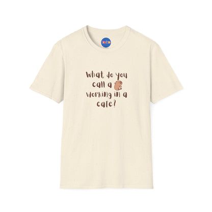 ☕🦫 Café Capybara Tee - Capybarista (Front and Back Design)