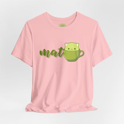Matcha Teacup Cat Tee | Kawaii Matcha Lover T-Shirt