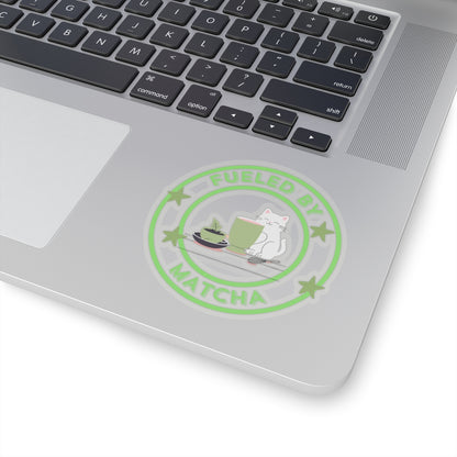✨ Fueled by Matcha Sticker – Stick Your Zen 🍃