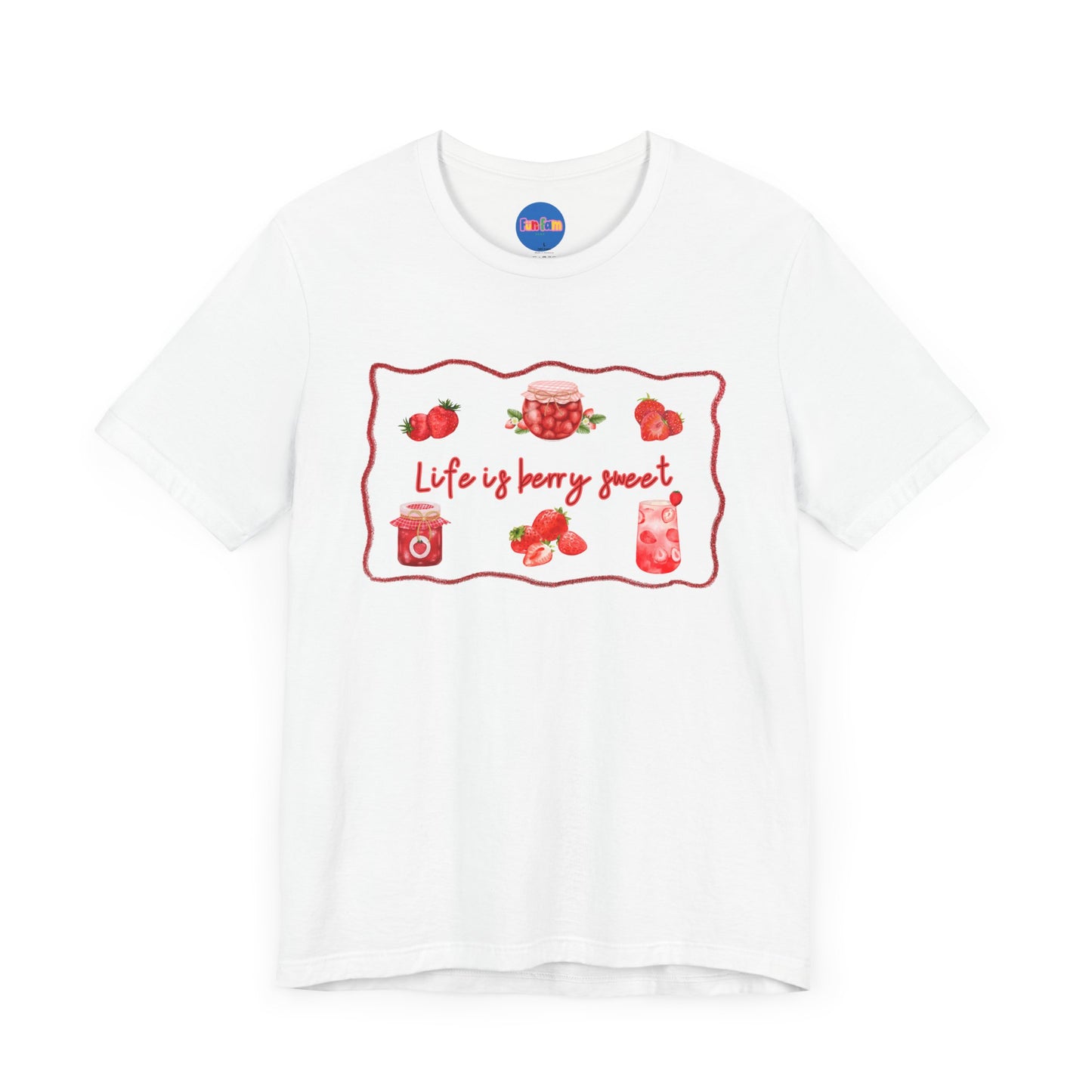 “Life is Berry Sweet” T-Shirt - crayon framed