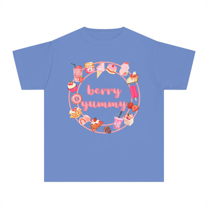 Youth Berry Yummy Tee – Cute Strawberry Graphic T-Shirt 🍓