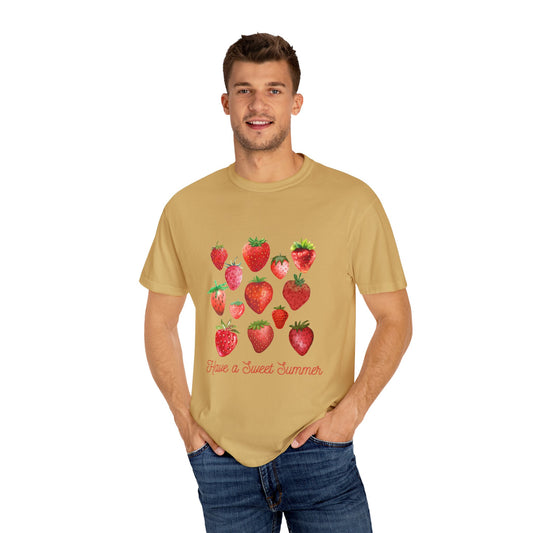 Berry Cool Summer Tee 🍓☀️| Sweet Summer Strawberry - Whimsical Retro Vibes 💕